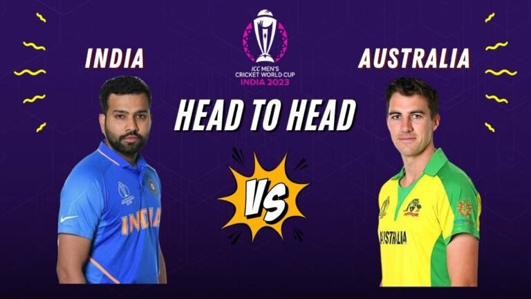 india vs australia head to head in odi