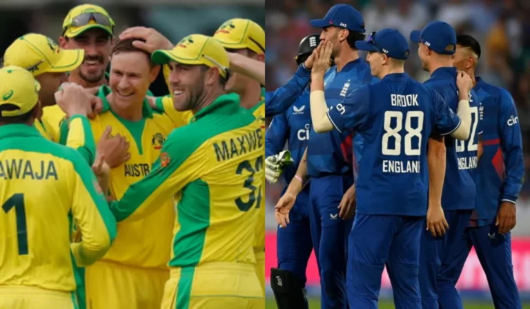 australian men’s cricket team vs england cricket team timeline