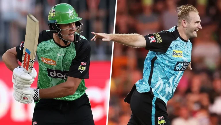 brisbane heat vs melbourne stars match scorecard