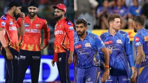 punjab kings vs mumbai indians timeline